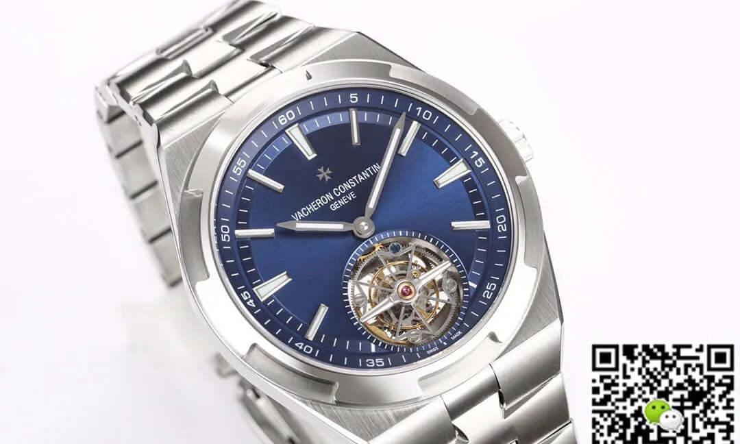 Vacheron Constantin Overseas Tourbillon 6000V 110A-B544 BBR Factory 1:1 Best Edition Replica Watch Silver Strap