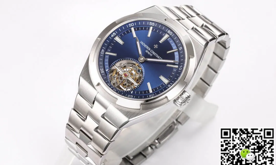 Vacheron Constantin Overseas Tourbillon 6000V 110A-B544 BBR Factory 1:1 Best Edition Replica Watch Silver Strap