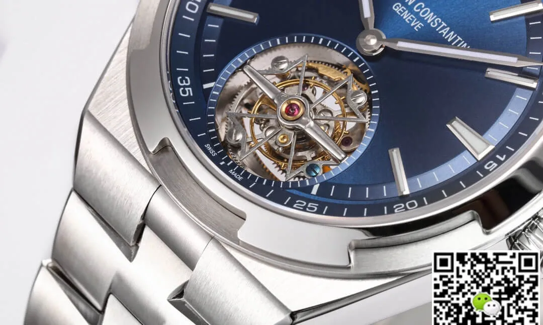 Vacheron Constantin Overseas Tourbillon 6000V 110A-B544 BBR Factory 1:1 Best Edition Replica Watch Silver Strap