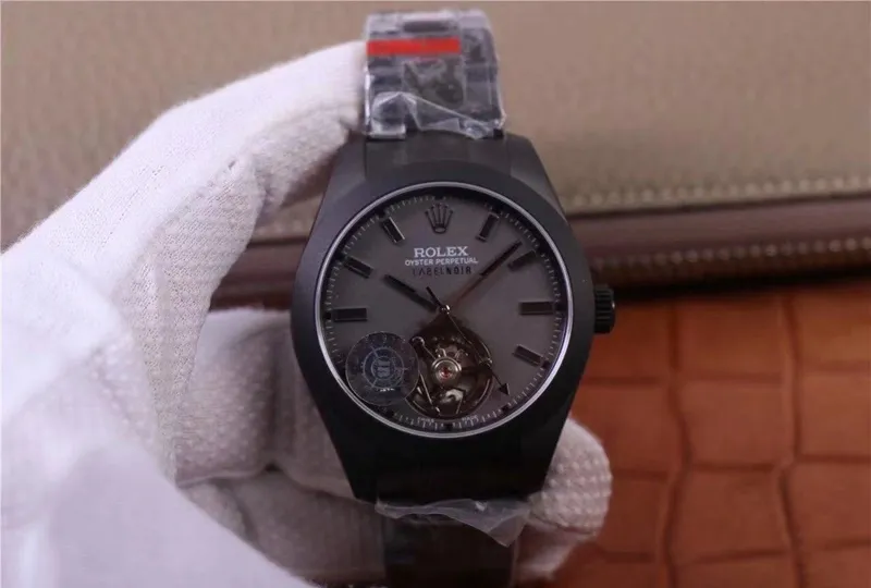 Rolex Milgauss 116400 Tourbillon JB Factory 1:1 Best Edition Replica Watch Black PVD Case Swiss ETA3131