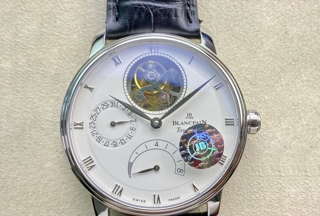 Blancpain Villeret 6025-1542-55 True Tourbillon JB Factory 1:1 Best Edition Replica Watch White Dial Swiss Cal.25