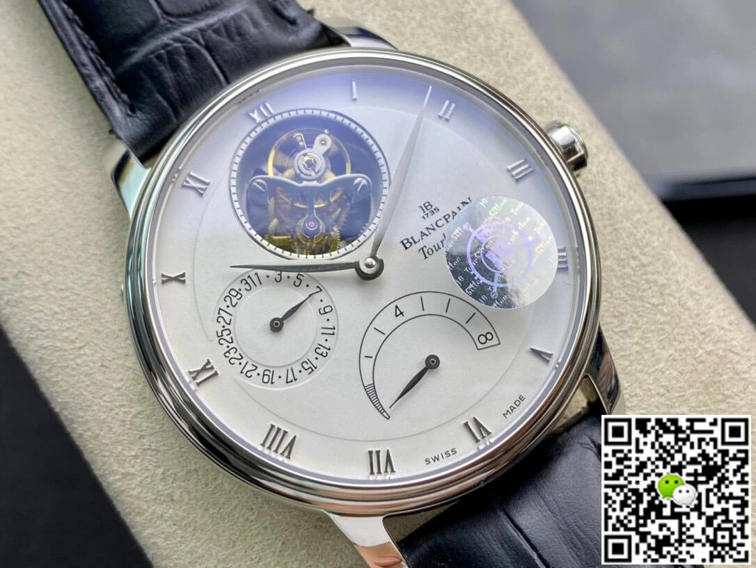 Blancpain Villeret 6025-1542-55 True Tourbillon JB Factory 1:1 Best Edition Replica Watch White Dial Swiss Cal.25