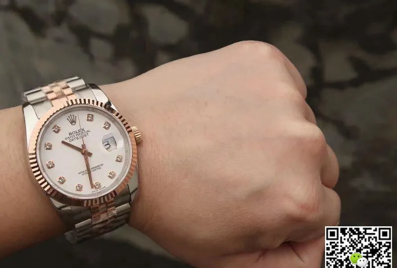 Rolex Date-Just 36mm Stainless Steel Two Tone GM Factory 1:1 Best Edition Replica Watch 18K Gold Wrapped Swiss ETA3135