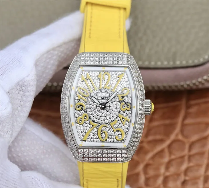 Franck Muller Vanguard Ladies ABF Factory 1:1 Best Edition Replica Watch Diamond-set Dial Bezel