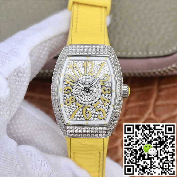 Franck Muller Vanguard Ladies ABF Factory 1:1 Best Edition Replica Watch Diamond-set Dial Bezel