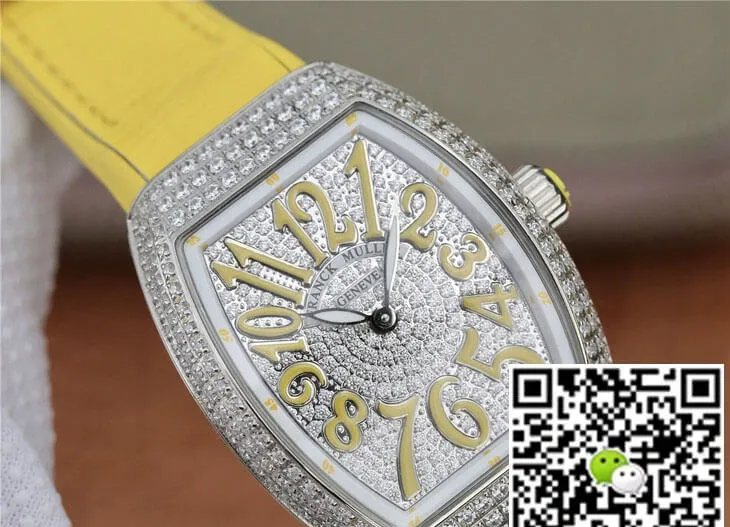 Franck Muller Vanguard Ladies ABF Factory 1:1 Best Edition Replica Watch Diamond-set Dial Bezel