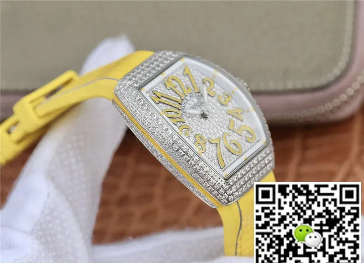 Franck Muller Vanguard Ladies ABF Factory 1:1 Best Edition Replica Watch Diamond-set Dial Bezel