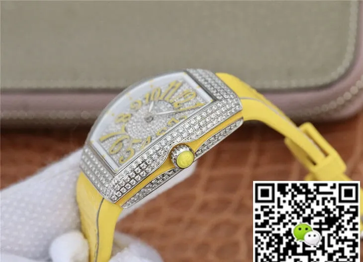 Franck Muller Vanguard Ladies ABF Factory 1:1 Best Edition Replica Watch Diamond-set Dial Bezel