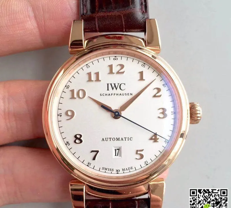 IWC Da Vinci IW356601 MKS Factory 1:1 Best Edition Replica Watch Swiss ETA2892 Rose Gold