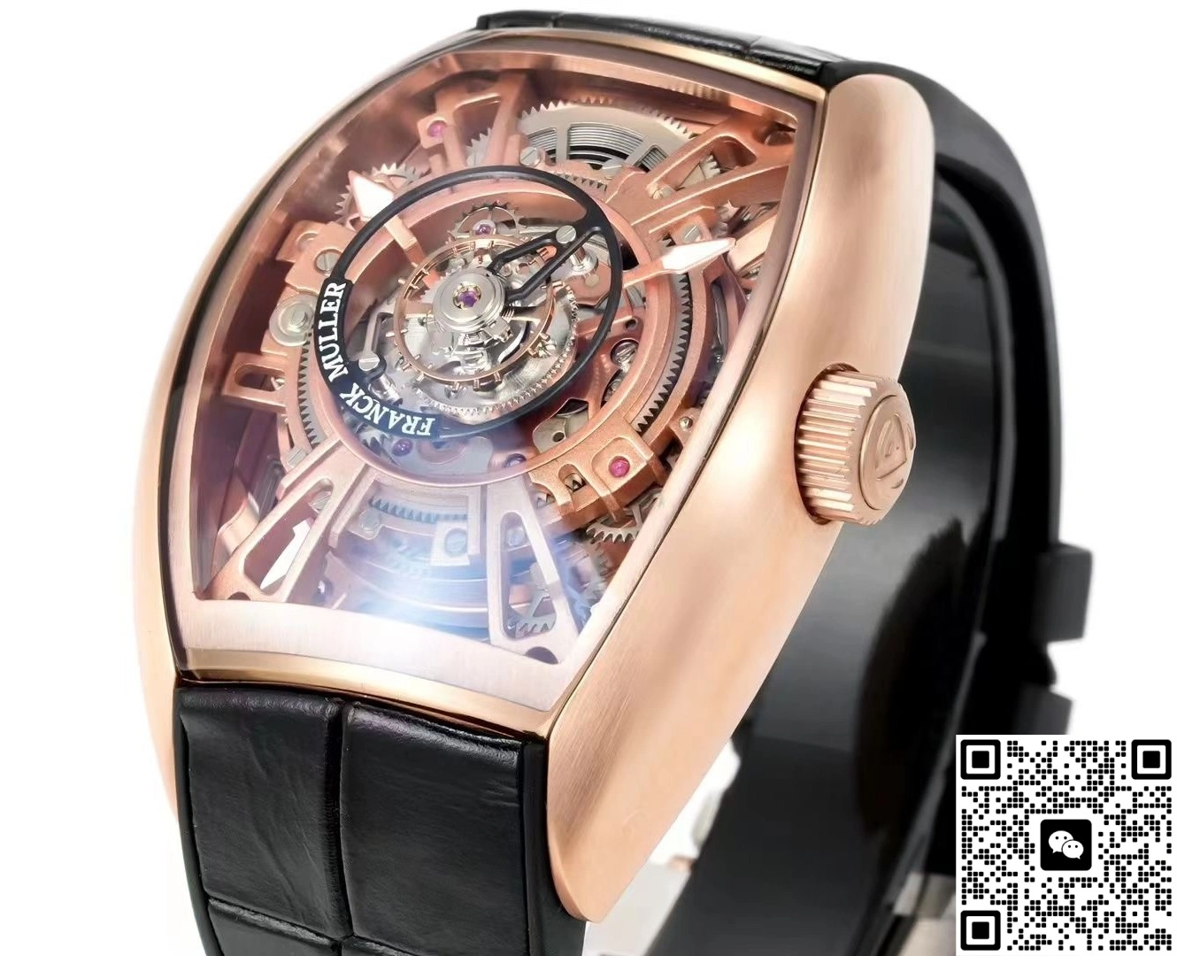 NEW Factory Franck Muller Tourbillon Alligator strap 1:1 Best Edition Replica Watch