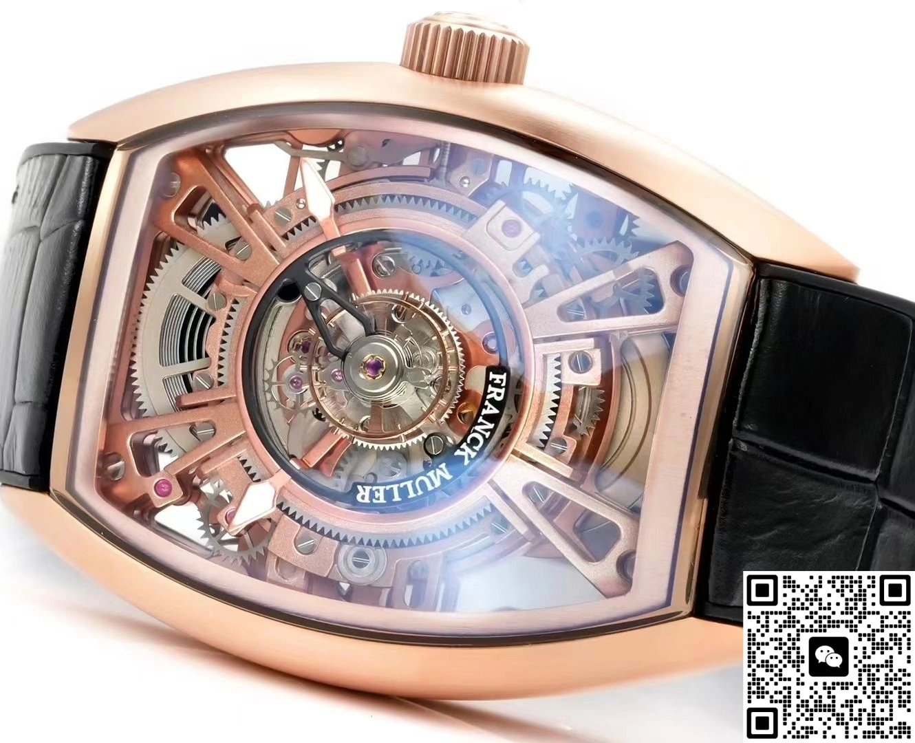 NEW Factory Franck Muller Tourbillon Alligator strap 1:1 Best Edition Replica Watch