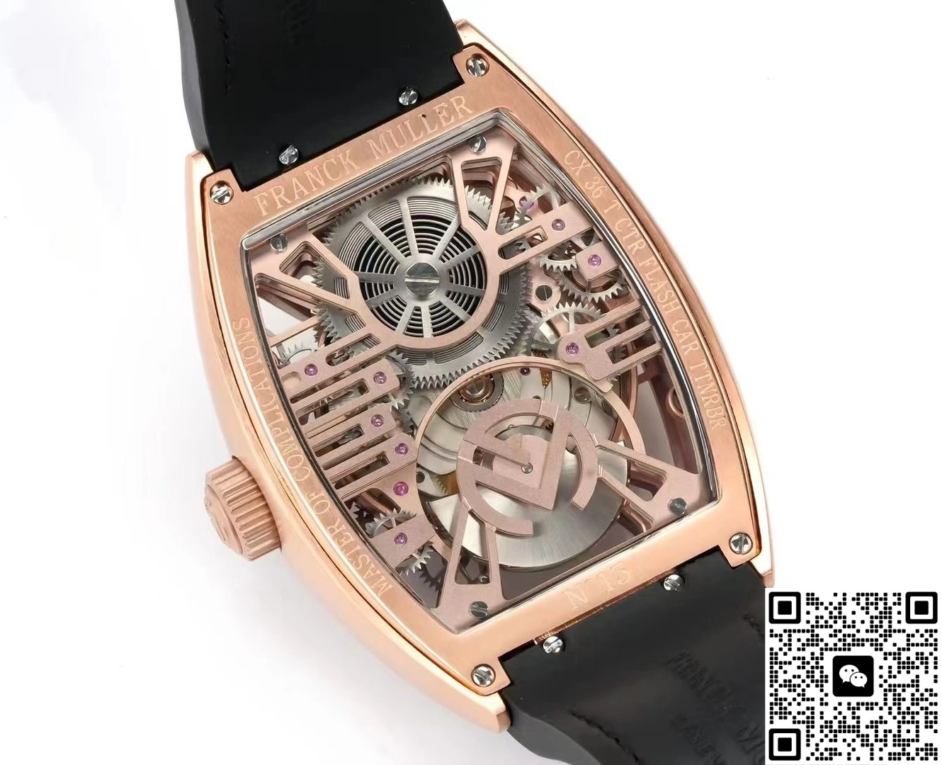 NEW Factory Franck Muller Tourbillon Alligator strap 1:1 Best Edition Replica Watch