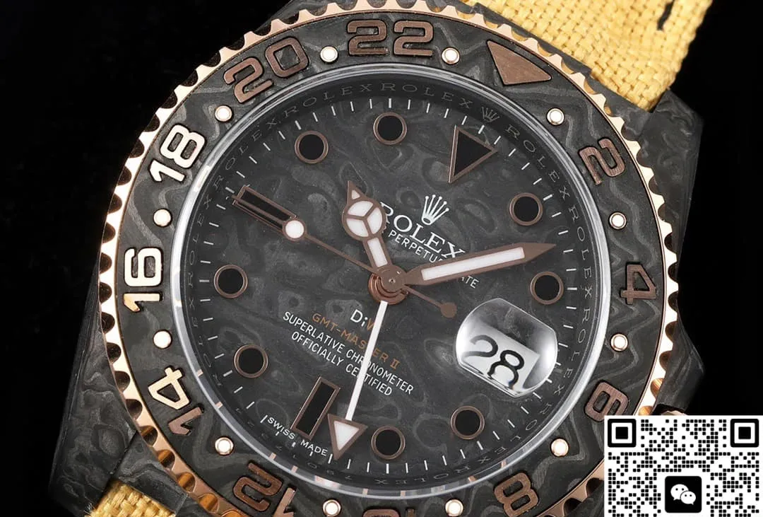 DIW Factory V2 Rolex GMT-Master II carbon fiber Case 1:1 Best Edition Replica Watch