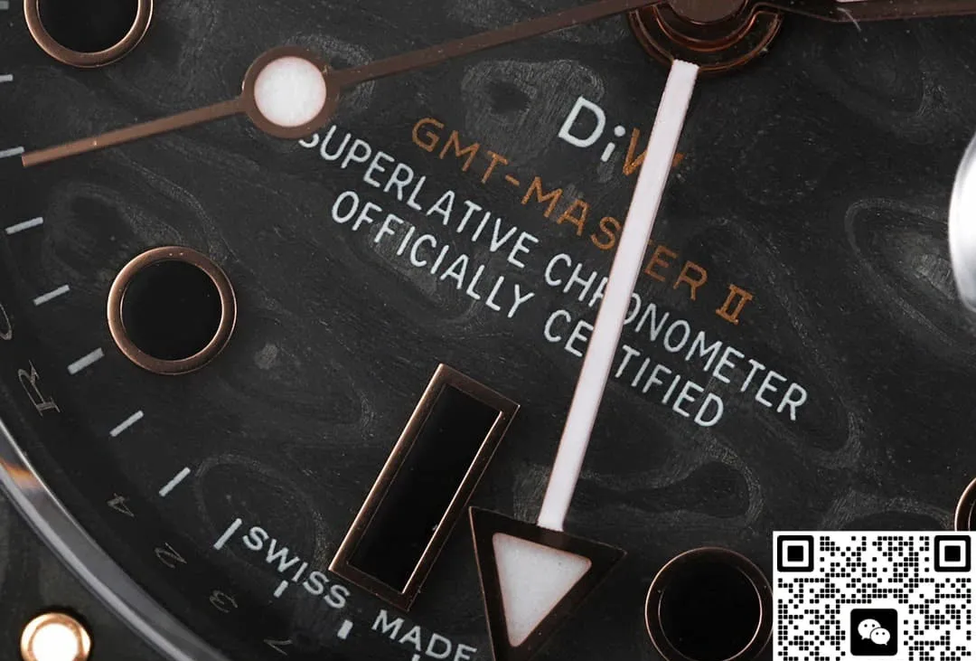 DIW Factory V2 Rolex GMT-Master II carbon fiber Case 1:1 Best Edition Replica Watch