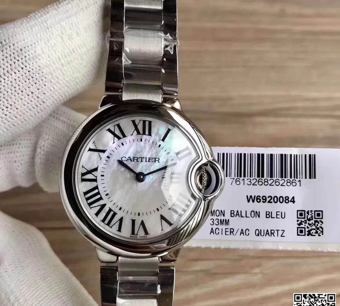Ballon Bleu De Cartier W6920084 V6 Factory 1:1 Best Edition Replica Watch Swiss Ronda Quartz Oyster Dial