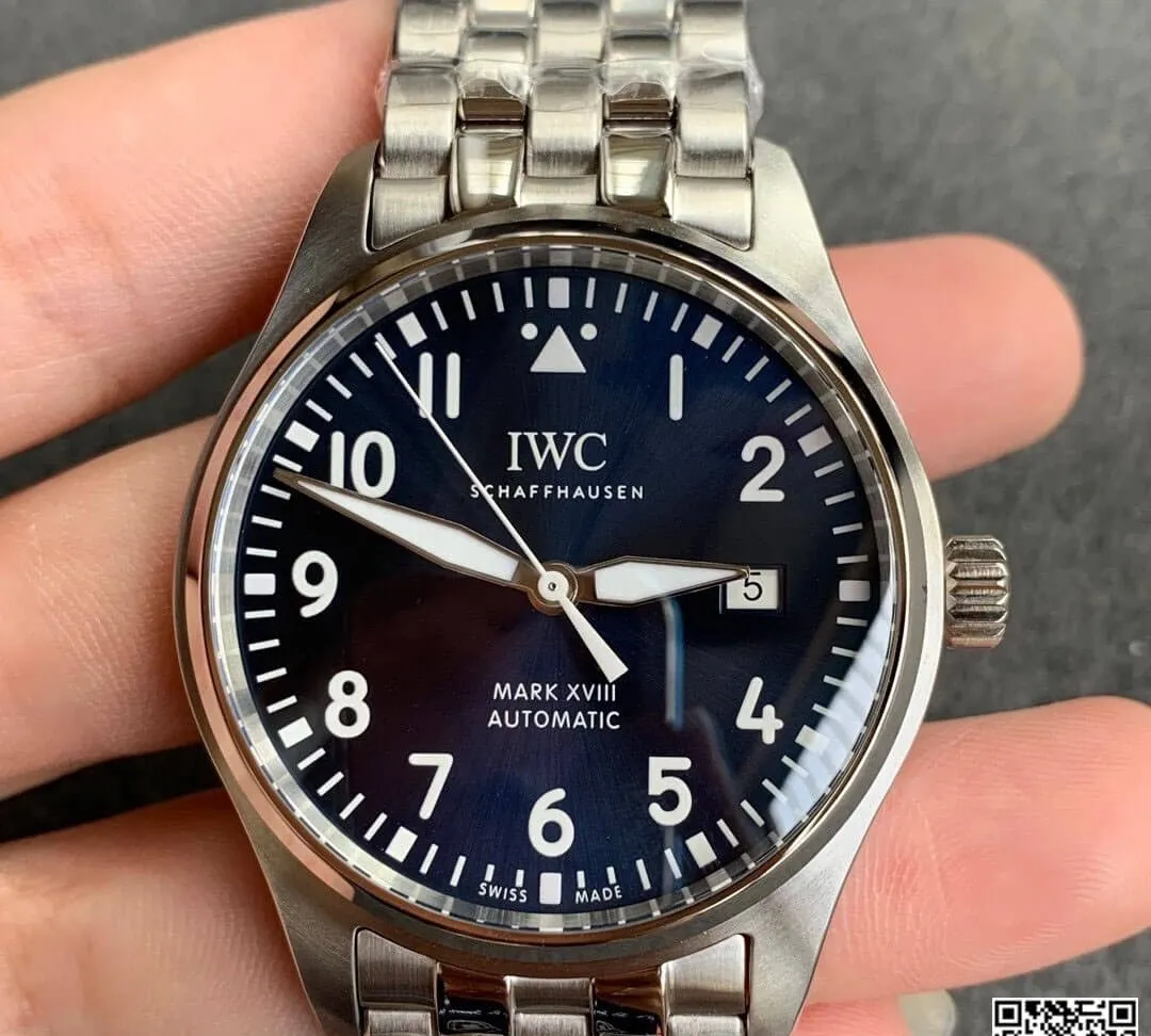 IWC Pilot IW327014 V7 Factory 1:1 Best Edition Replica Watch Stainless Steel Bezel