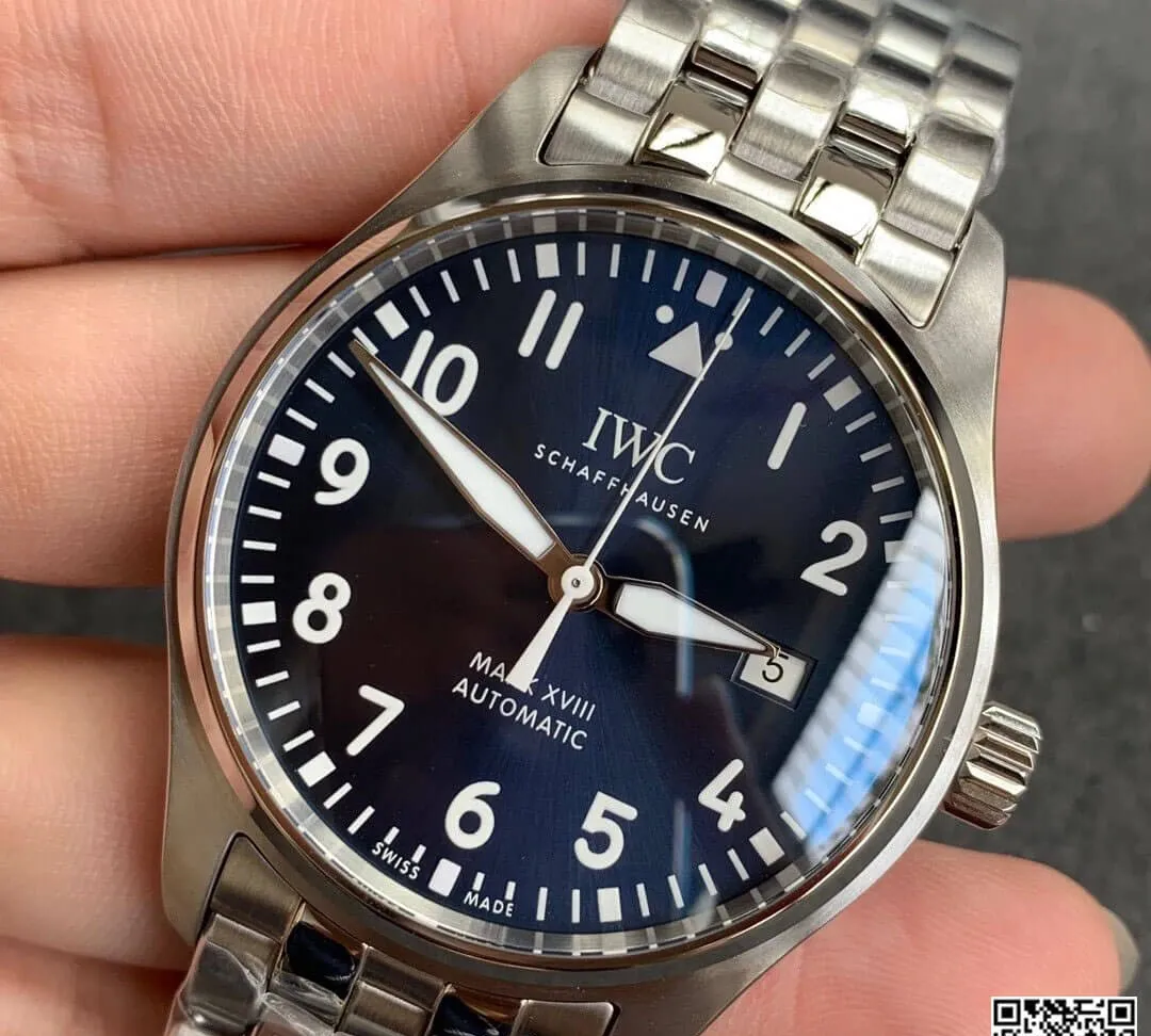 IWC Pilot IW327014 V7 Factory 1:1 Best Edition Replica Watch Stainless Steel Bezel
