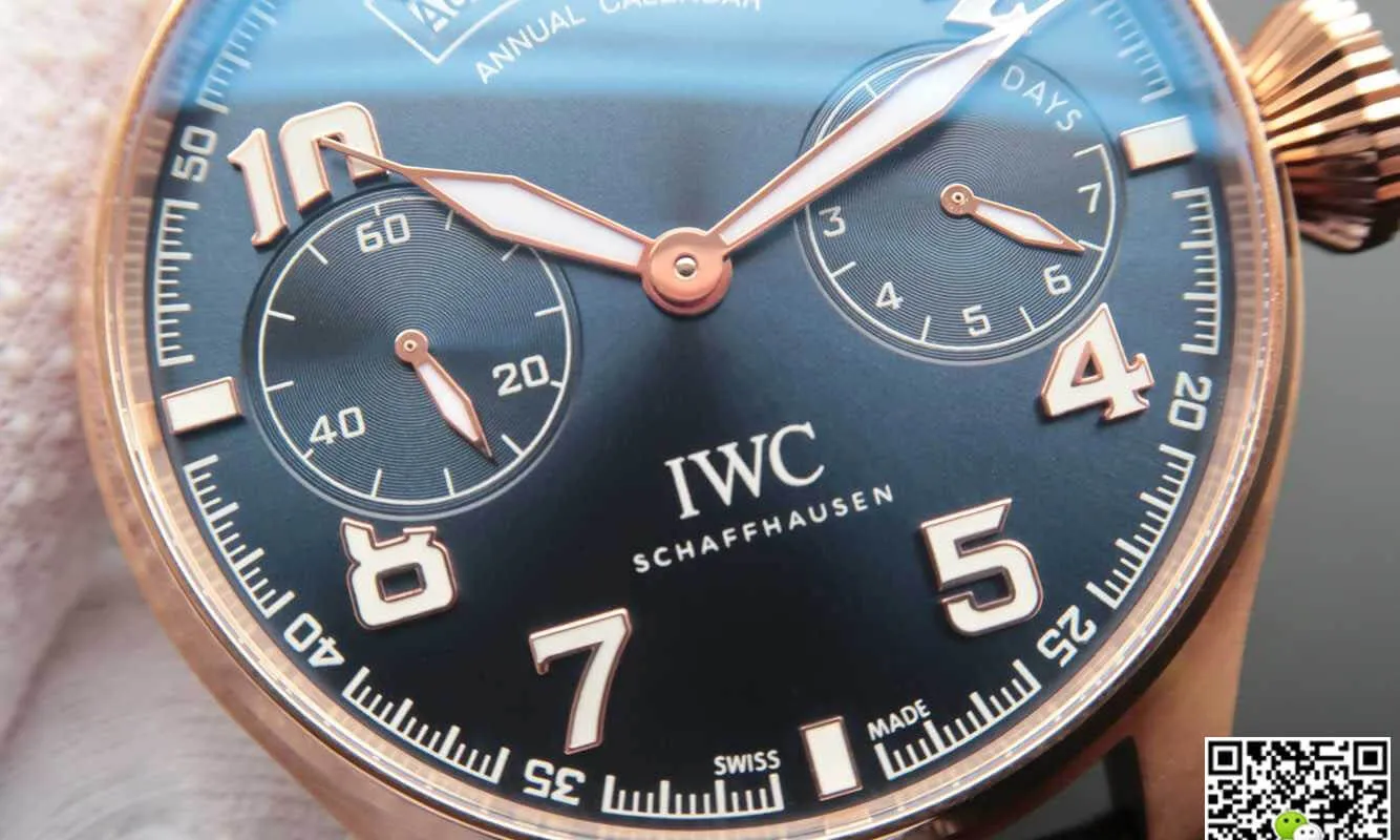 IWC Pilot IW502701 ZF Factory 1:1 Best Edition Replica Watch Stainless Steel Bezel
