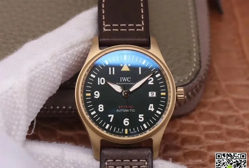 IWC Pilot Spitfire IW326802 MKS Factory 1:1 Best Edition Replica Watch Brown Strap
