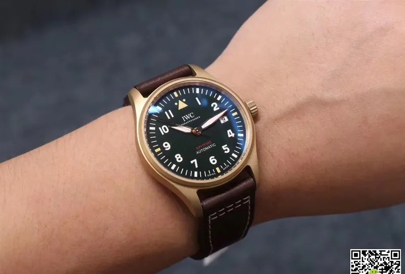IWC Pilot Spitfire IW326802 MKS Factory 1:1 Best Edition Replica Watch Brown Strap