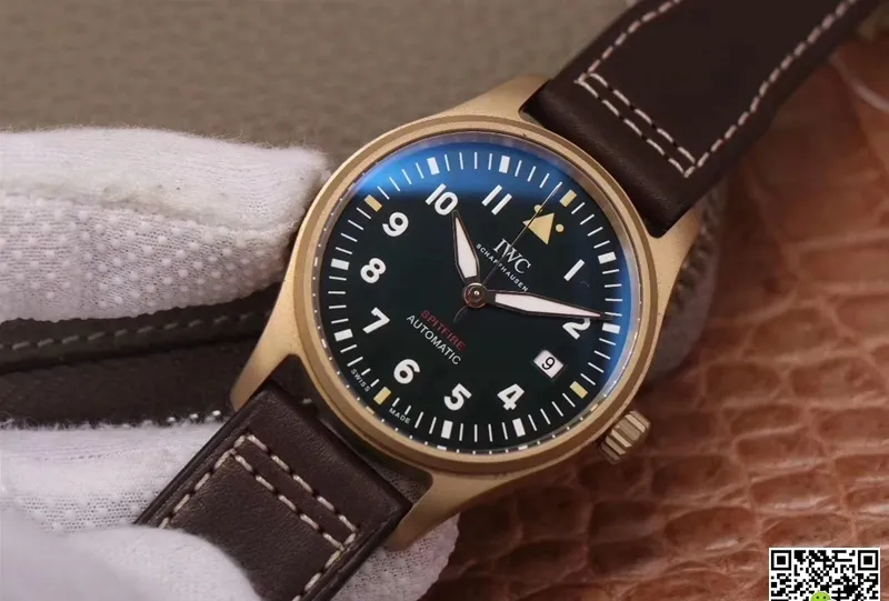 IWC Pilot Spitfire IW326802 MKS Factory 1:1 Best Edition Replica Watch Brown Strap