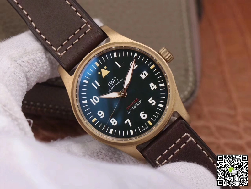 IWC Pilot Spitfire IW326802 MKS Factory 1:1 Best Edition Replica Watch Brown Strap