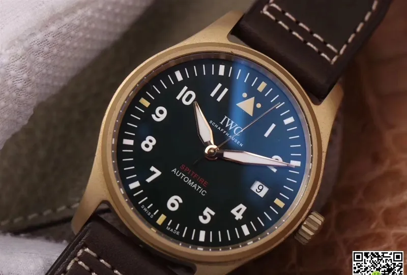 IWC Pilot Spitfire IW326802 MKS Factory 1:1 Best Edition Replica Watch Brown Strap