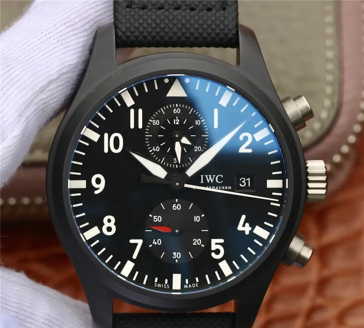 IWC Pilot TOP GUN IW389001 ZF Factory 1:1 Best Edition Replica Watch Ceramic Bezel