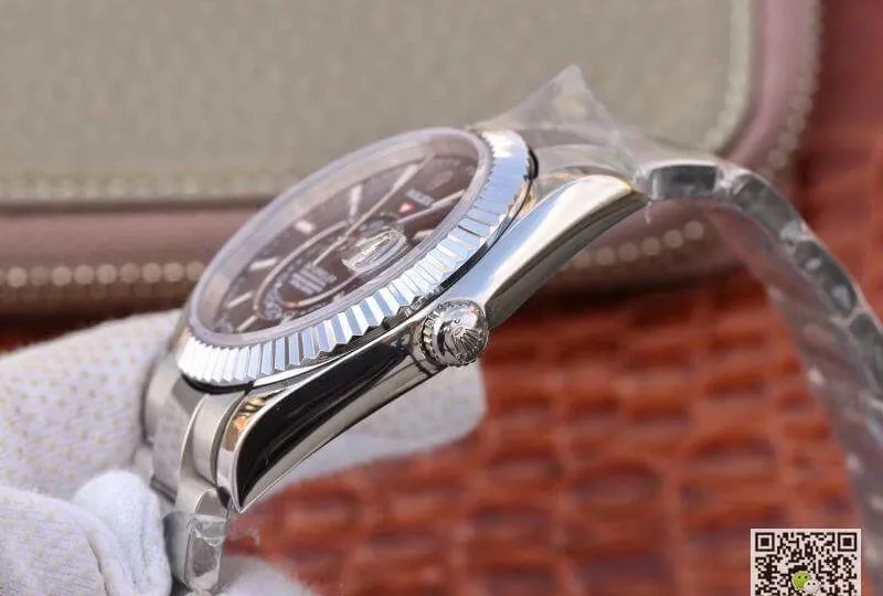 Rolex SKY-DWELLER 326139 Men Watches 1:1 Best Edition Replica Watch Swiss ETA2836 Black Dial