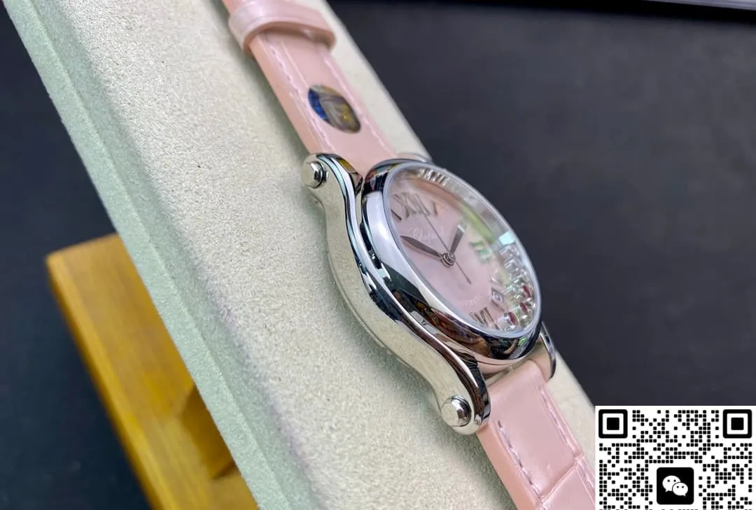 YF Factory Chopard Happy Sports Pink pearl dial 1:1 Best Edition Replica Watch