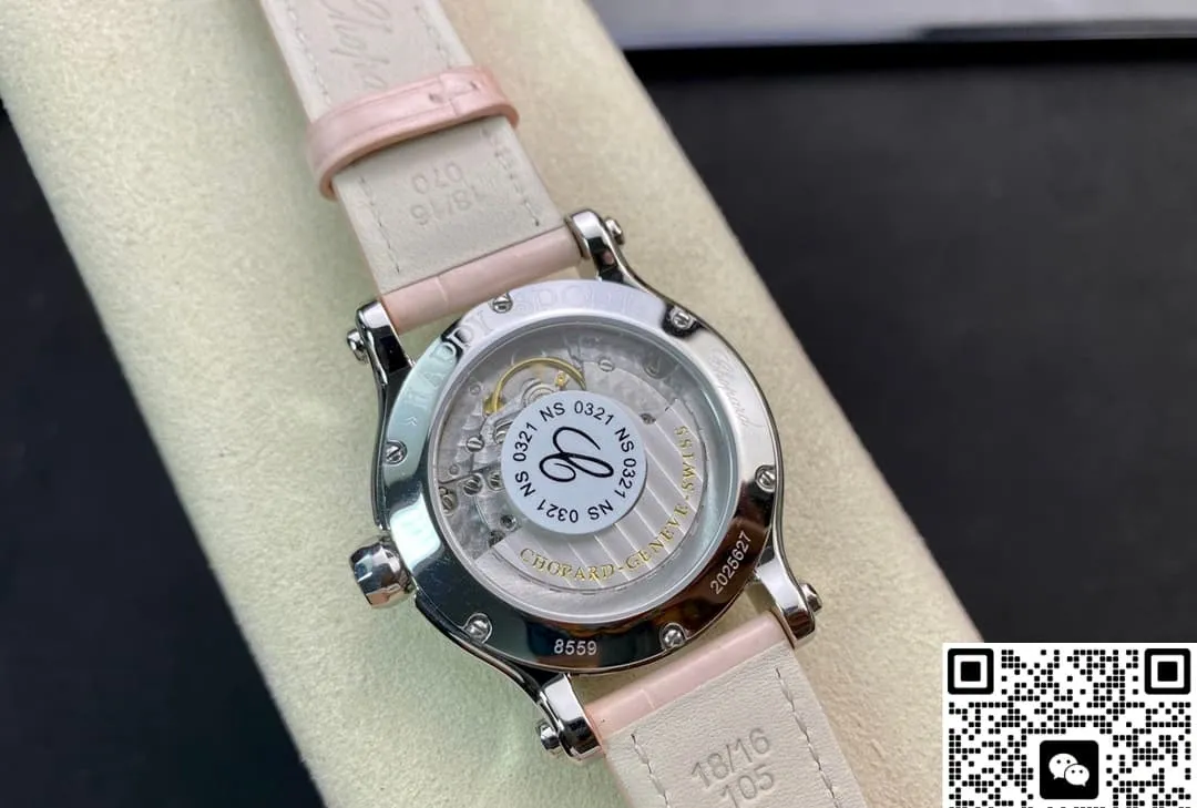 YF Factory Chopard Happy Sports Pink pearl dial 1:1 Best Edition Replica Watch