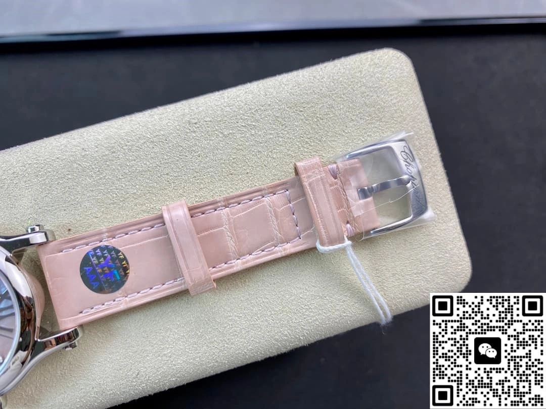 YF Factory Chopard Happy Sports Pink pearl dial 1:1 Best Edition Replica Watch