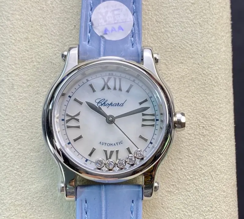 YF Factory Chopard Happy Sports alligator 1:1 Best Edition Replica Watch