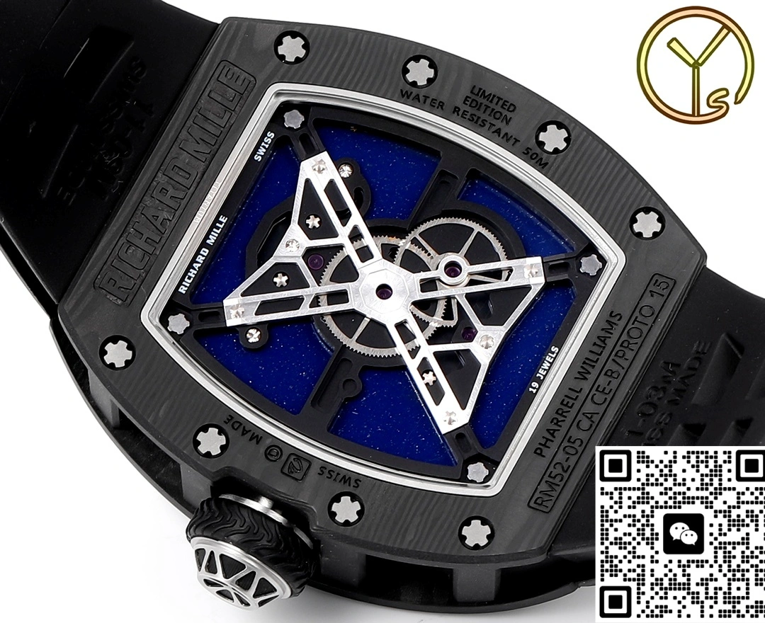 YS Factory Richard Mille RM52-05 Tourbillon black 1:1 Best Edition Replica Watch