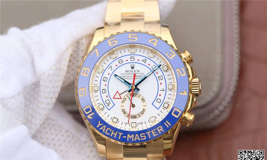Yacht-Master II M116688-0002 JF Factory 1:1 Best Edition Replica Watch White Dial