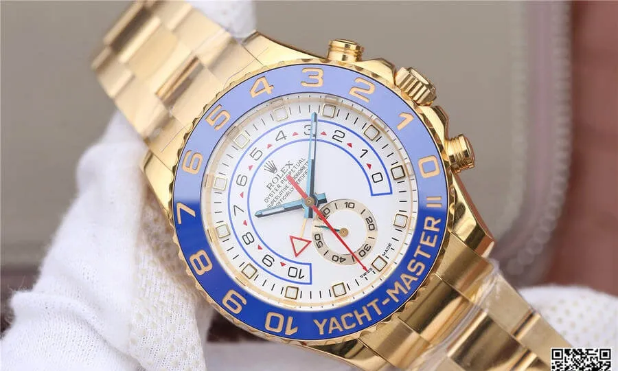 Yacht-Master II M116688-0002 JF Factory 1:1 Best Edition Replica Watch White Dial
