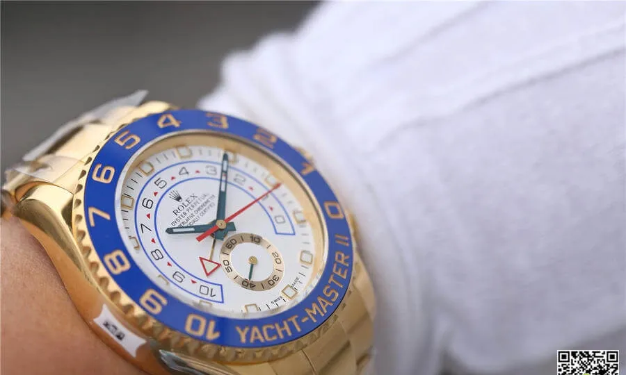 Yacht-Master II M116688-0002 JF Factory 1:1 Best Edition Replica Watch White Dial
