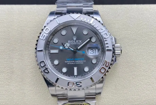 Rolex Yacht Master M126622-0001 Clean Factory 1:1 Best Edition Replica Watch Grey Strap