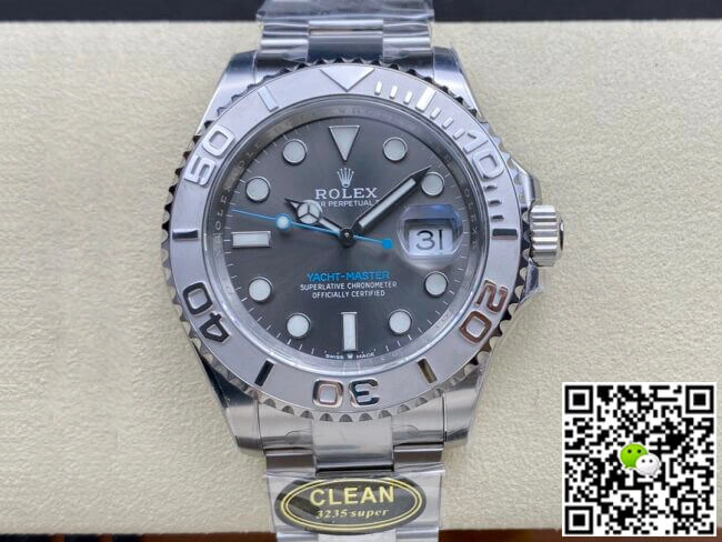 Rolex Yacht Master M126622-0001 Clean Factory 1:1 Best Edition Replica Watch Grey Strap