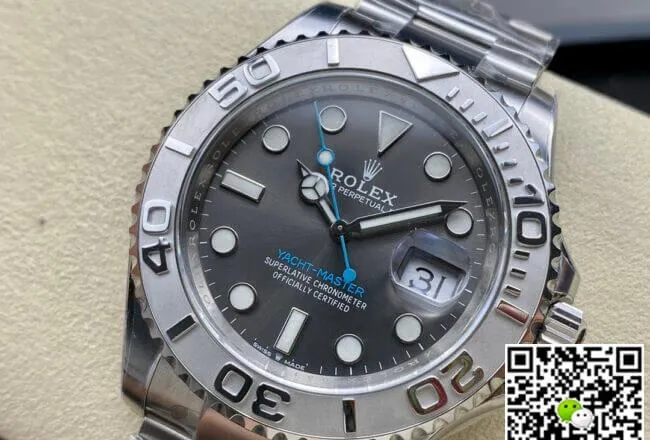 Rolex Yacht Master M126622-0001 Clean Factory 1:1 Best Edition Replica Watch Grey Strap