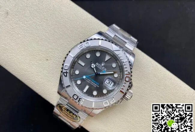 Rolex Yacht Master M126622-0001 Clean Factory 1:1 Best Edition Replica Watch Grey Strap
