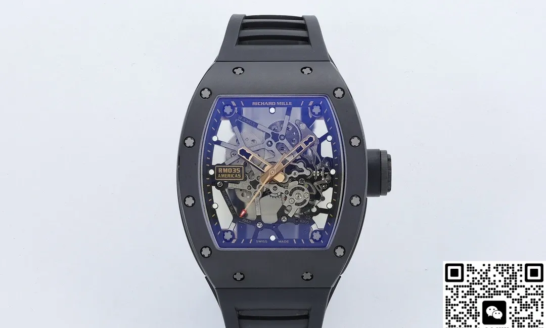 ZF Factory Richard Mille RM035 Black strap 1:1 Best Edition Replica Watch
