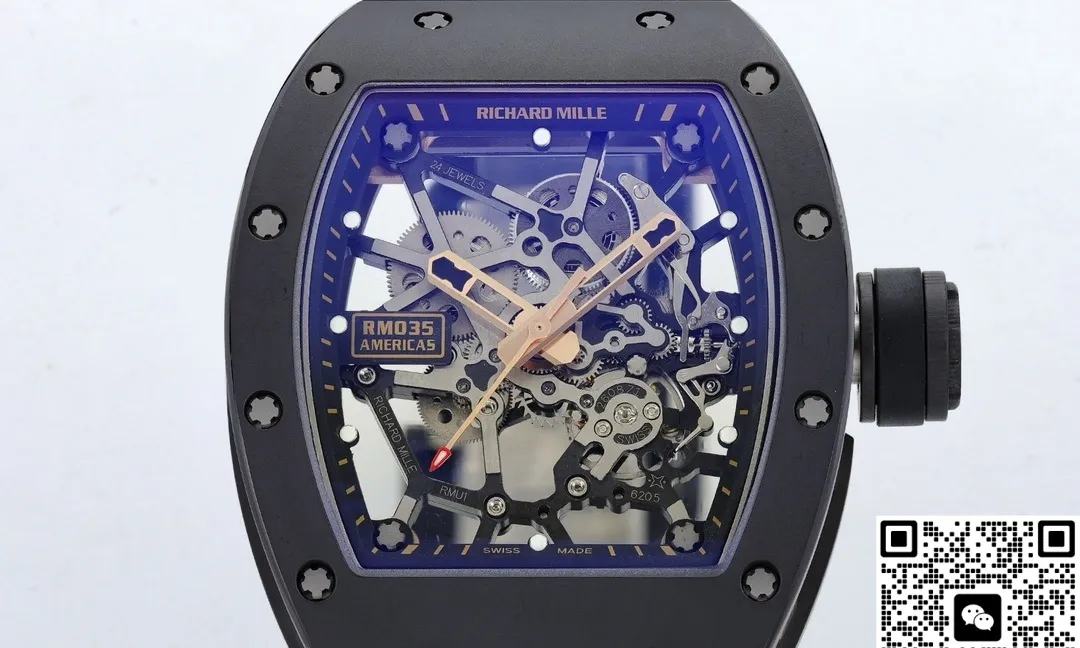 ZF Factory Richard Mille RM035 Black strap 1:1 Best Edition Replica Watch