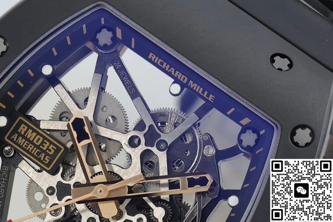 ZF Factory Richard Mille RM035 Black strap 1:1 Best Edition Replica Watch