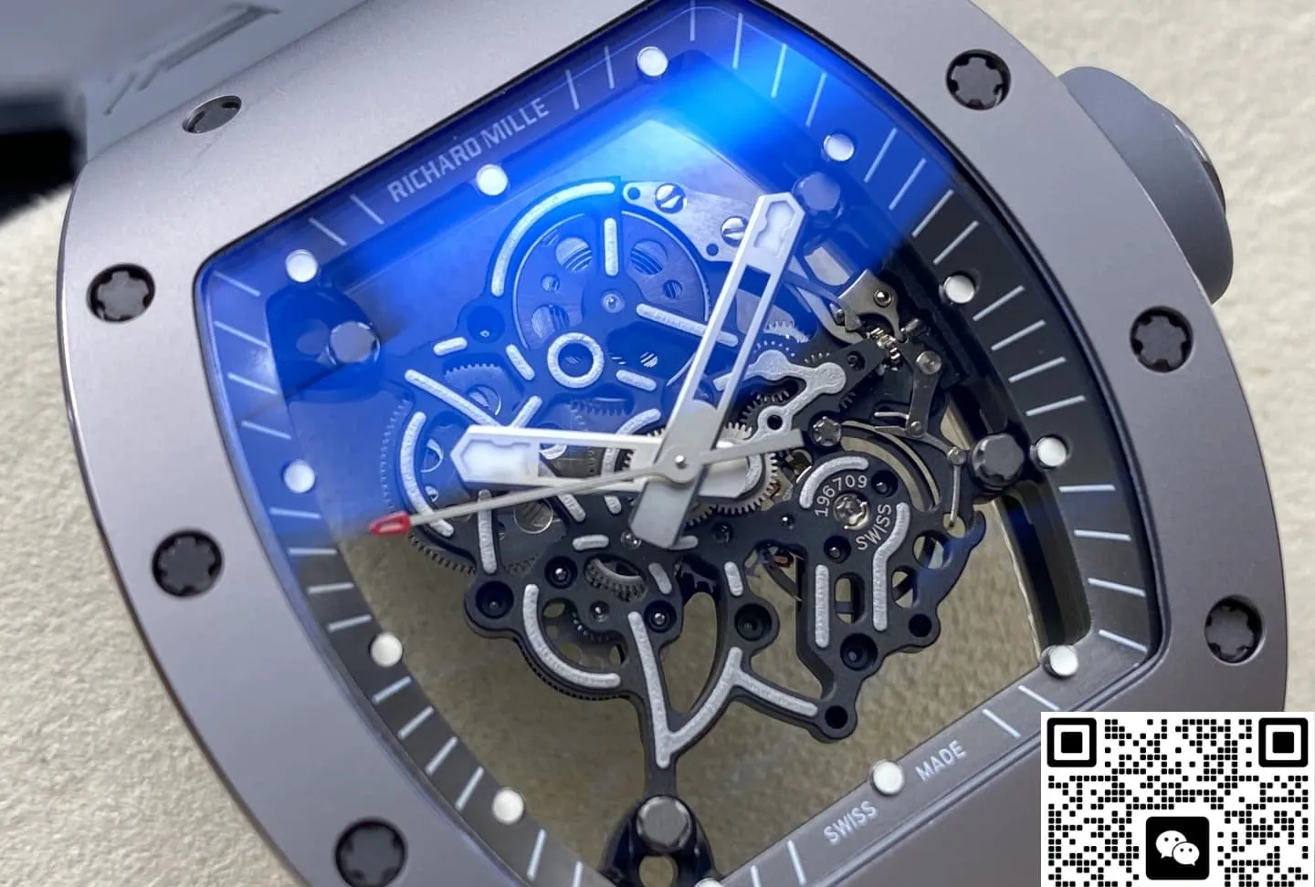 ZF Factory Richard Mille RM055 Gray Titanium 1:1 Best Edition Replica Watch