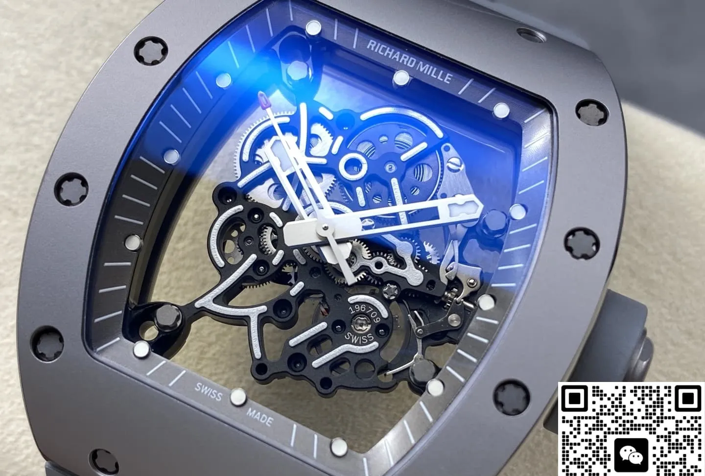 ZF Factory Richard Mille RM055 Gray Titanium 1:1 Best Edition Replica Watch