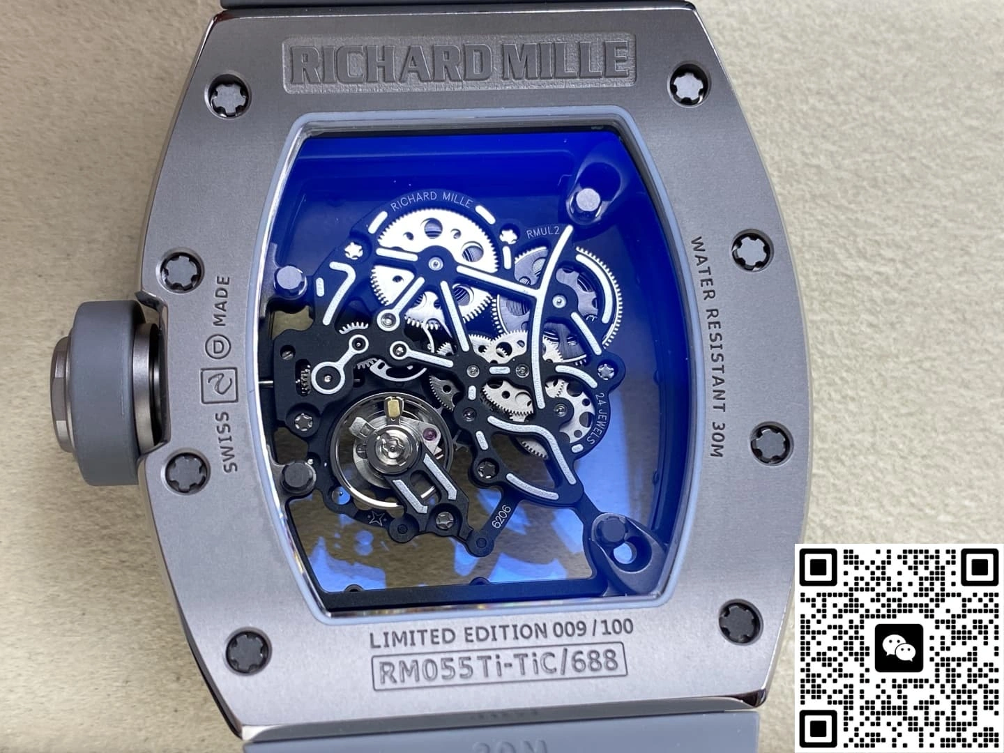 ZF Factory Richard Mille RM055 Gray Titanium 1:1 Best Edition Replica Watch