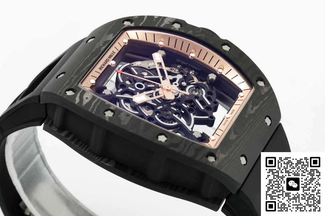 ZF Factory Richard Mille RM055 NTPT Black strap 1:1 Best Edition Replica Watch