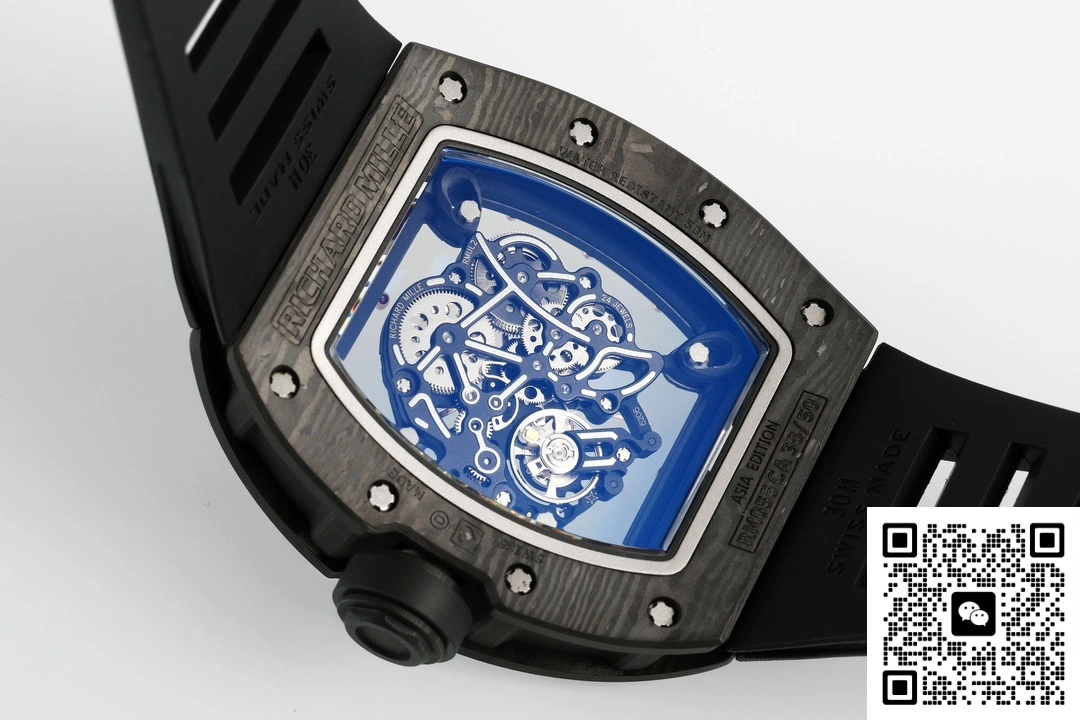 ZF Factory Richard Mille RM055 NTPT Black strap 1:1 Best Edition Replica Watch