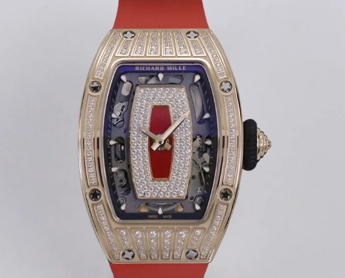 ZF Factory Richard Mille RM07-01 Red strap 1:1 Best Edition Replica Watch